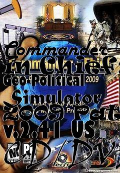 Box art for Commander in Chief: Geo-Political Simulator 2009 Patch v.2.41 US CD/DVD