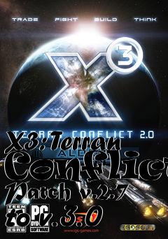 Box art for X3: Terran Conflict Patch v.2.7 to v.3.0