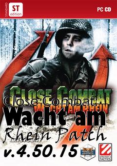 Box art for Close Combat: Wacht am Rhein Patch v.4.50.15