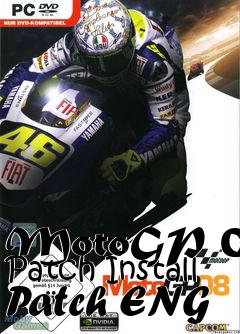 Box art for MotoGP 08 Patch Install Patch ENG