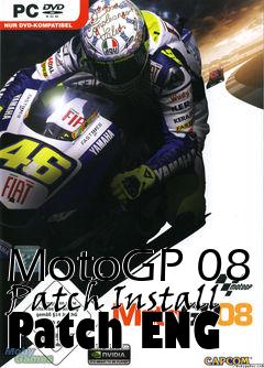 Box art for MotoGP 08 Patch Install Patch ENG