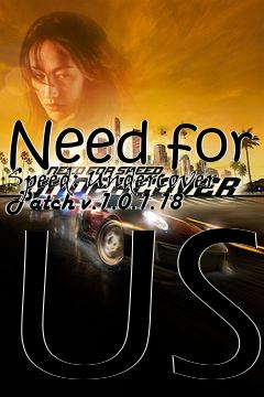 Box art for Need for Speed: Undercover Patch v.1.0.1.18 US