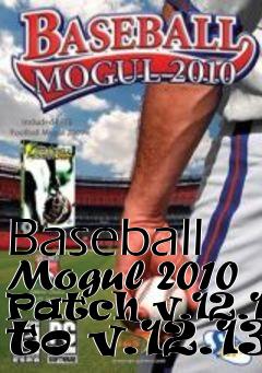 Box art for Baseball Mogul 2010 Patch v.12.12 to v.12.13