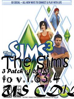Box art for The Sims 3 Patch v.1.62.153 to v.1.63.4 US CD/DVD