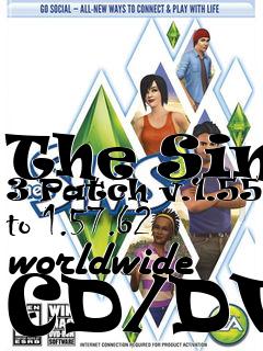 Box art for The Sims 3 Patch v.1.55.4 to 1.57.62 worldwide CD/DVD