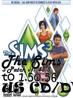 Box art for The Sims 3 Patch v.1.48.5 to 1.50.56 US CD/DVD