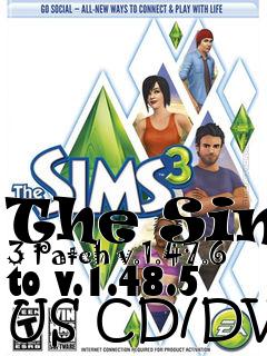 Box art for The Sims 3 Patch v.1.47.6 to v.1.48.5 US CD/DVD