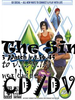 Box art for The Sims 3 Patch v.1.36.45 to v.1.38.151 worldwide CD/DVD