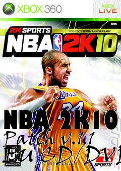 Box art for NBA 2K10 Patch v.1.1 EU CD/DVD