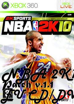 Box art for NBA 2K10 Patch v.1.1 EU CD/DVD