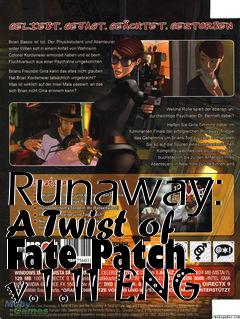 Box art for Runaway: A Twist of Fate Patch v.1.11 ENG