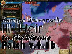 Box art for Europa Universalis III: Heir to the Throne Patch v.4.1b