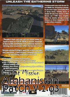 Box art for Combat Mission Afghanistan Patch v.1.03