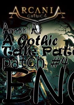 Box art for ArcaniA: A Gothic Tale Patch patch #4 ENG