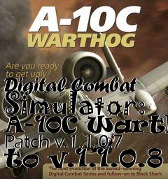 Box art for Digital Combat Simulator: A-10C Warthog Patch v.1.1.0.7 to v.1.1.0.8