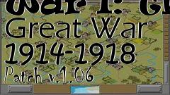 Box art for Strategic Command World War I: The Great War 1914-1918 Patch v.1.06