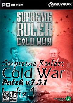 Box art for Supreme Ruler: Cold War Patch v.7.3.1 hotfix 1