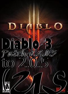 Box art for Diablo 3 Patch v.2.0.3 to 2.0.5 (US)