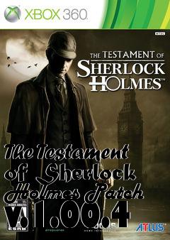 Box art for The Testament of Sherlock Holmes Patch v.1.00.4