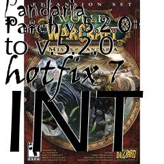 Box art for World of Warcraft: Mists of Pandaria Patch v.5.2.0+ to v.5.2.0 hotfix 7 INT