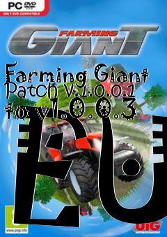 Box art for Farming Giant Patch v.1.0.0.1 to v1.0.0.3 EU