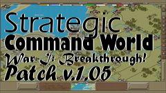 Box art for Strategic Command World War I: Breakthrough! Patch v.1.05