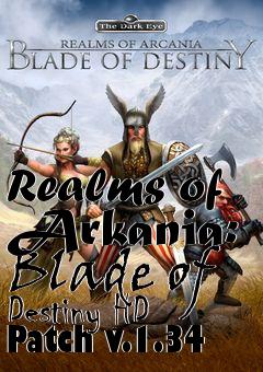 Box art for Realms of Arkania: Blade of Destiny HD Patch v.1.34