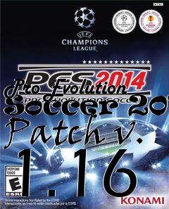 Box art for Pro Evolution Soccer 2014 Patch v. 1.16