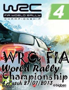 Box art for WRC: FIA World Rally Championship 4 Patch 27/01/2013