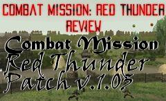 Box art for Combat Mission Red Thunder Patch v.1.03