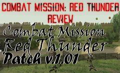 Box art for Combat Mission Red Thunder Patch v.1.01