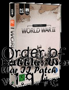 Box art for Order of Battle: World War II Patch v.1.9.4e