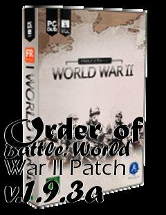 Box art for Order of Battle: World War II Patch v.1.9.3a