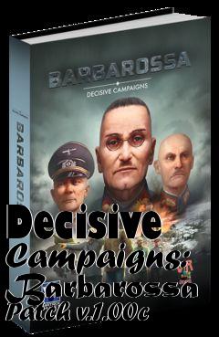 Box art for Decisive Campaigns: Barbarossa Patch v.1.00c