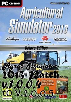 Box art for Agrar Simulator 2013 Patch v.1.0.0.4 to v.1.0.0.5