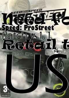 Box art for Need for Speed: ProStreet Patch v.1.1 Retail to US