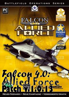 Box art for Falcon 4.0: Allied Force Patch v.1.0.13