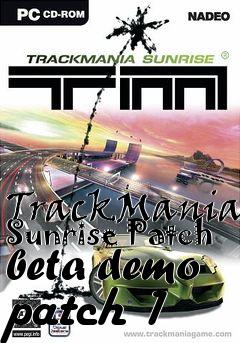 Box art for TrackMania Sunrise Patch beta demo patch 1