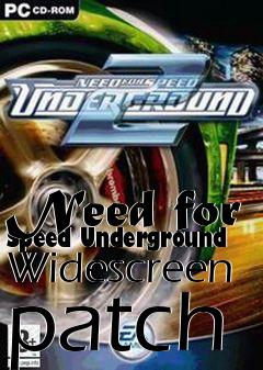 Box art for Need for Speed Underground Widescreen patch