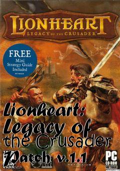 Box art for Lionheart: Legacy of the Crusader Patch v.1.1