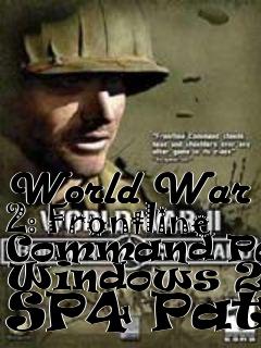 Box art for World War 2: Frontline Command Patch Windows 2000 SP4 Patch