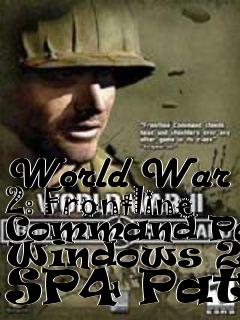 Box art for World War 2: Frontline Command Patch Windows 2000 SP4 Patch