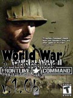 Box art for World War 2: Frontline Command Patch v.1.0b