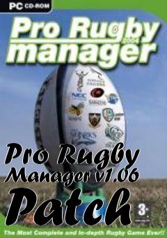 Box art for Pro Rugby Manager v1.06 Patch