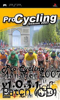 Box art for Pro Cycling Manager 2007 v1.0.3.1 Patch (CD)