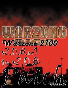 Box art for Warzone 2100 v2.0.8.rc1 to v2.0.8 Patch