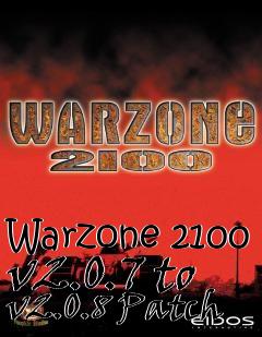 Box art for Warzone 2100 v2.0.7 to v2.0.8 Patch