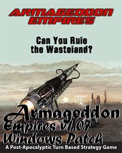 Box art for Armageddon Empires v1.07 Windows Patch