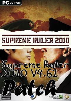 Box art for Supreme Ruler 2010 v4.61 Patch