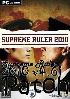 Box art for Supreme Ruler 2010 v4.61 Patch